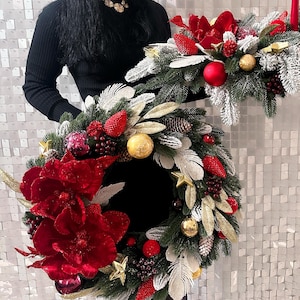 Christmas wreath, door wreath, Christmas decoration