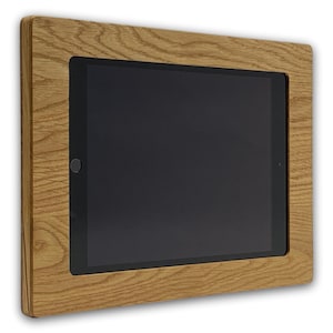 iPad 9 (10.2"|2021) tablet wall mount made of wood | Real wood frame | iPad holder wall mounting | iPad tablet holder for the wall