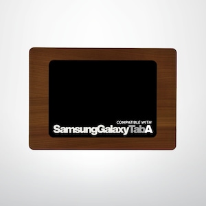 Soporte de pared de madera para tableta Samsung Galaxy Tab A: fabricado en madera maciza, ideal para hogares inteligentes