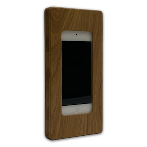 iPod touch (5th-6th-7th Gen) Wooden Tablet Wall Mount | Easy to Install | Flat | Elegant | Bedroom | Multi-room Hub | Smart Home