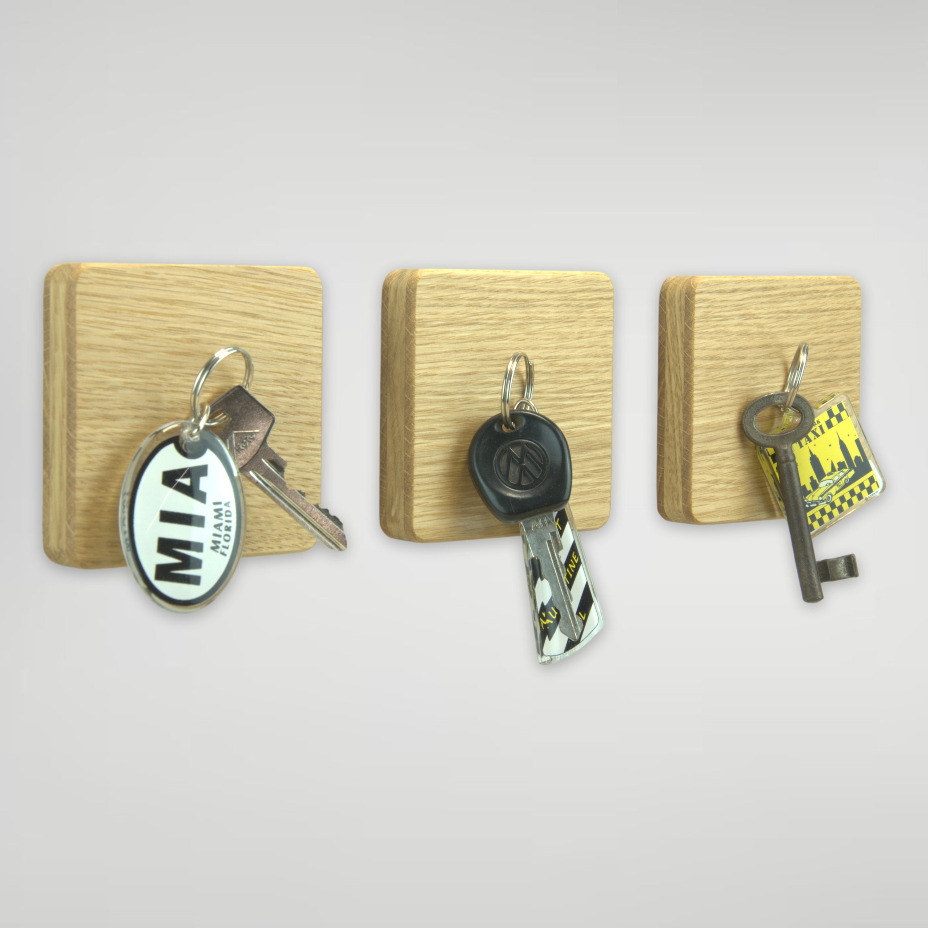 Hölzerner Schlüsselhalter für Wand Dekorativer Schlüssel geformter