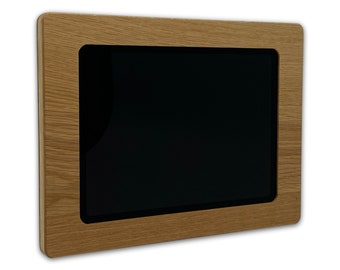 iPad Air 5 (10,9"|2022) Tablet Wand Halter | Verschiedene Holzarten | Flache Wandhalterung | Integrierte Kabelführung | Elegantes Design