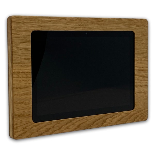 iPad 6 (9.7"|2018) Holz Tablet Wand Halter | Messe | Seminarraum | iPad Halterung | Display für Ausstellungen | Wandhalterung