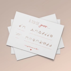 Carte à message codé + enveloppe - Annonce d'un évènement, demande spéciale image 4