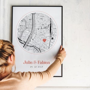 Affiche date importante - Lieu et date - Affiche rencontre - géolocalisation
