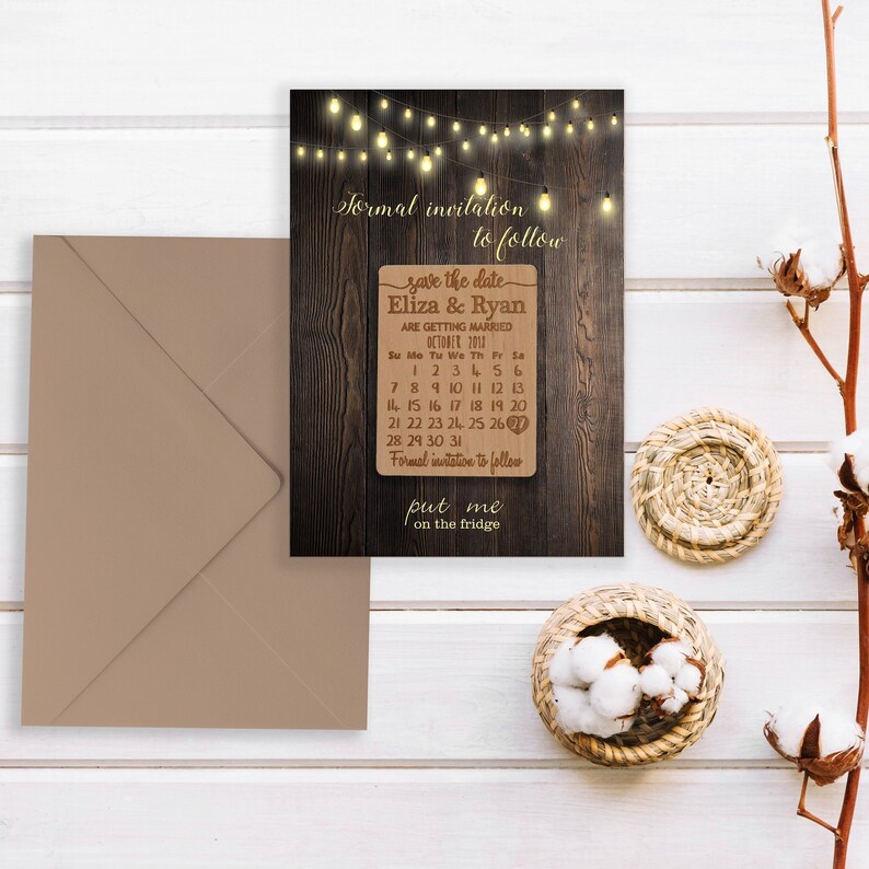 Wedding Save the Date Calendar Save the Date Etsy Canada