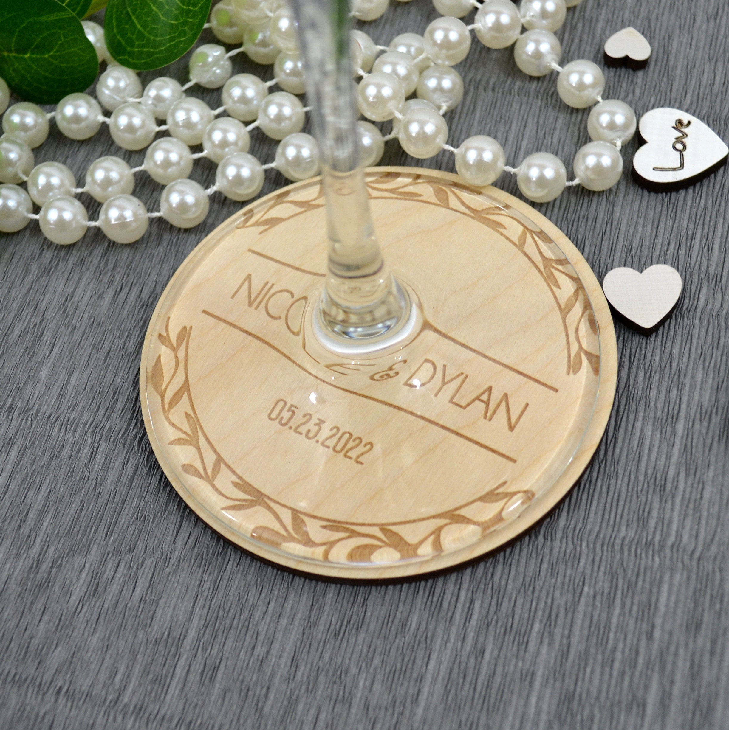 Wedding Personalised Coasters for Guests Rustic Wedding Etsy
