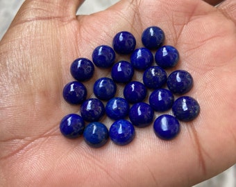 Natural 6-14mm Lapis Lazuli Round Beads Necklace 18" 