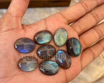 11mm/14mm/16mm/18mm CALIBRATED LABRADORITE OVAL CAB GEMS SIX LOT SIZE 