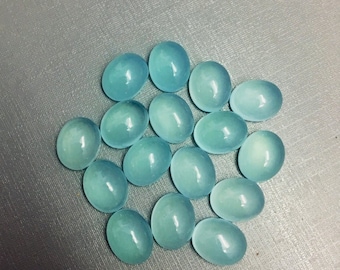 Wholesale Lot Natural Aqua Chalcedony 8X8 mm Round Cabochon Loose Gemstone Wholesale Lot Natural Aqua Chalcedony 8X8 mm Round Cabochon Loose Gemstone