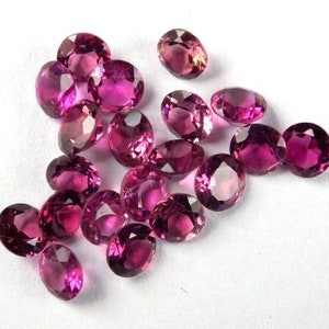 Pink Tourmaline Faceted Round Cut 3mm to 20mm Loose Gemstones 3,4,5,6,7,8,9,10,11,12,13,14,15,16,17,18,19,20,22, mm
