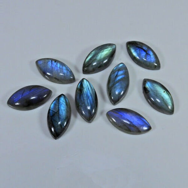 AAA Natural Labradorite Marquise Shape Cabs Flat Back Gemstone 8x4,10x5,12x6,14x7,16x8,18x9,20x10,22x11,24x12,26x13