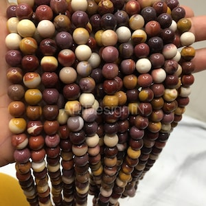 AAA Genuine Natural Mookaite Beads Gemstone Round 6mm,8mm,10mm Loose Beads 15 inch Full Strand