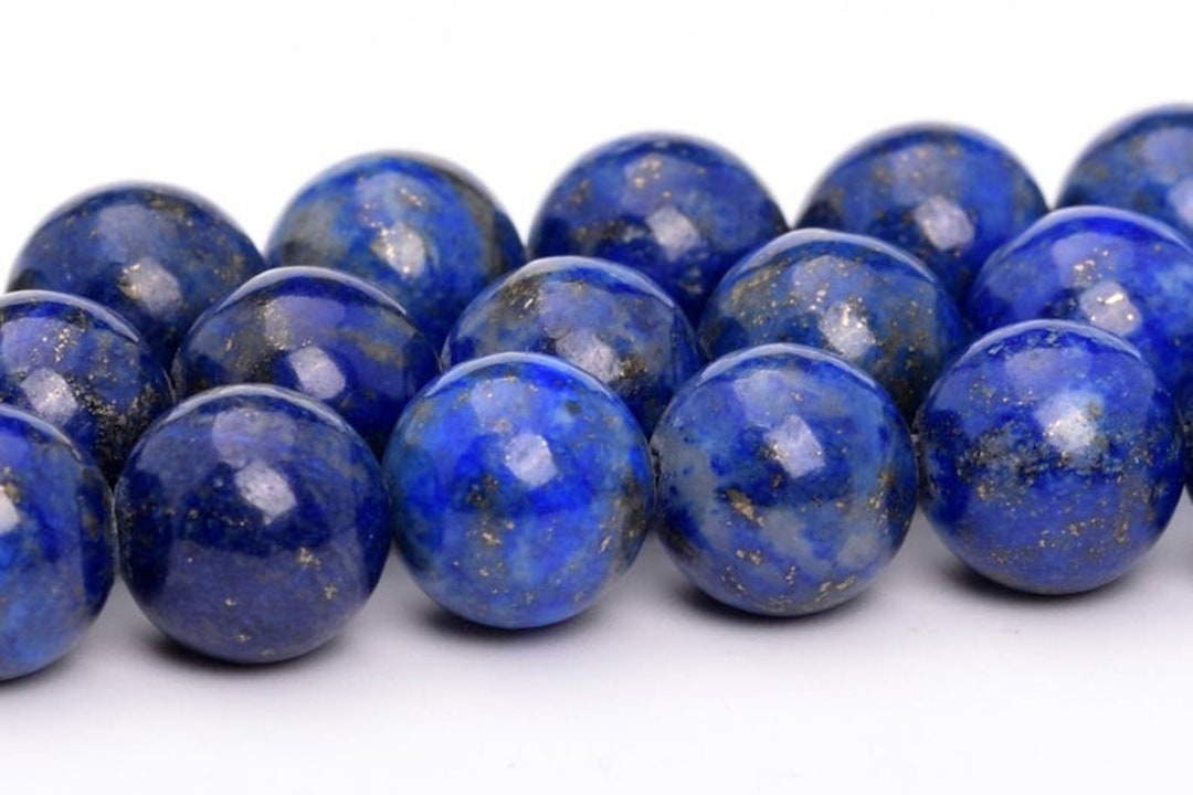 AAA Natural Lapis Lazuli Round Beads Plain Balls Beads 4mm, 6mm, 8mm ...