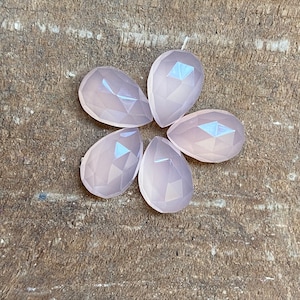 AAA Rose Chalcedony Pear Rose Cut Cabochon Calibrated size Loose Gemstone 5x7,8x10,9x11,10x12,10x14,12x16,13x18,15x20,16x22,18x25,20x30 mm