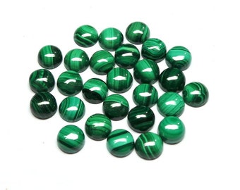 Details about   25 Pieces 9x9 MM Round Natural Malachite Cabochon Loose Gemstones 