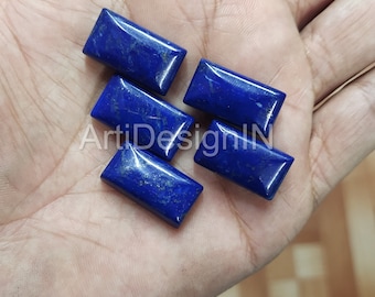 AAA Natural Rectangle Lapis Lazuli Cabochon Calibrated Size Loose Gemstones 4x6,5x7,6x8,7x9,8x10,10x12,10x14,12x16,15x20,16x22,18x25,20x30MM