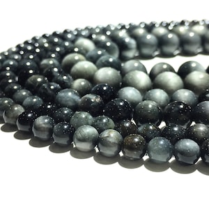 8MM AAA Quality Natural Eagle Eye Beads,Smooth Beads,Round Beads,Jewelry Making,Polished Eagle Eye Beads