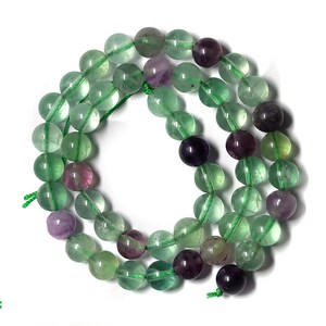 Natural Rainbow Fluorite Gemstone Grade AAA Round beads - 6mm 8mm 10mm 12mm Full Strand Round Beads