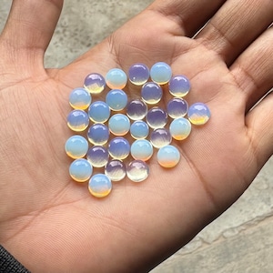 AAA Quality Opal Round Shape cabochon Calibrated size Loose Gemstone 2,3,4,5,6,7,8,9,10,11,12,13,14,15,16,17,18,19,20,25,30,40 MM