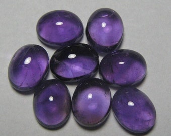 AAA Natural Amethyst Oval Cabochon Calibrated Size Loose Gemstone 3x5,4x6,5x7,6x8,7x9,8x10,9x11,10x12,10x14,12x16,13x18,15x20,16x22mm