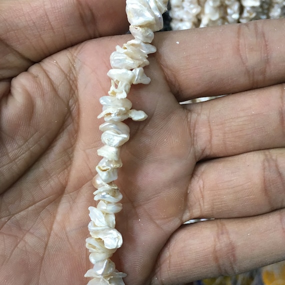 Keshi Freshwater Pearl Lei Necklace