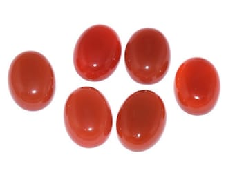 Natürlicher roter Onyx Oval Cabochon kalibrierte Größe Lose Edelstein 3x5, 4x6, 5x7, 6x 8, 7x 9, 8 x 10, 9x 11, 10x 12, 10x 14, 12 x 16, 13 x 18, 15 x 20, 16 x 22,18x25, mm