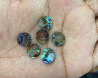 AAA Abalone Shell Coin, Flat Discs Loose Gemstones 8-20 MM