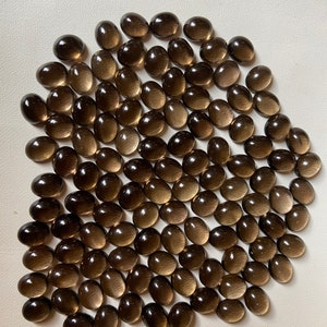 AAA Natural Smoky Quartz Oval Shape Loose Cabochon 4x6,5x7,6x8,7x9,8x10,9x11,10x12,10x14,12x16,13x18,15x20,16x22,18x25,20x30 mm