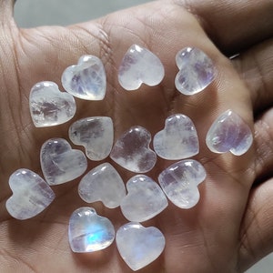 8MM bis 30MM AAA Qualität Natürliche Regenbogen Mondstein Herzform Lose Cabochon Größe 8,9,10,11,12,13,14,15,16,17,18,19,20,21,22,23,24,25 mm
