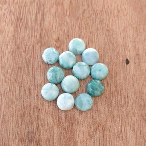 3mm to 20mm AAA Natural Larimar Round Cabochon AAA Quality Loose Gemstone Calibrated Gemstone for jewellery making