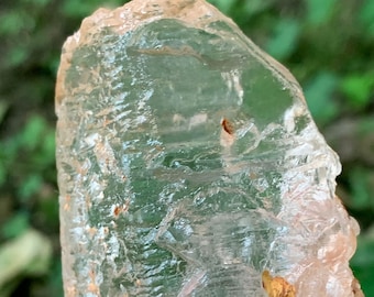 Varita de cristal Nirvana transparente natural de 117 mm/cuarzo Nirvana/cristal de meditación Nirvana del Himalaya/117 * 46 * 28 mm 171 g/cuarzo Nirvana Fenster