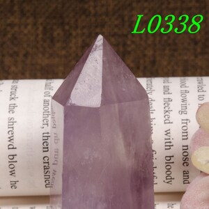 1PC Natural clear amethyst obelisk-purple crystals tower-amethyst quartz-polished-jewelry making-strong energy