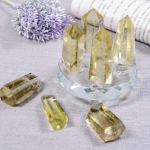 Wholesale Natural Citrine Quartz Point/Citrine Crystal Tower/Citrine obelisk/Points for Jewelry Making/Gift/Healing Stone/Random delivery