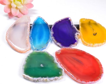 Wholesale Agate Slice-Carnelian-Onyx-Jewelry Making-Pendant-60~80mm(2.36~3.14inches)-Art Design,Handicraft display