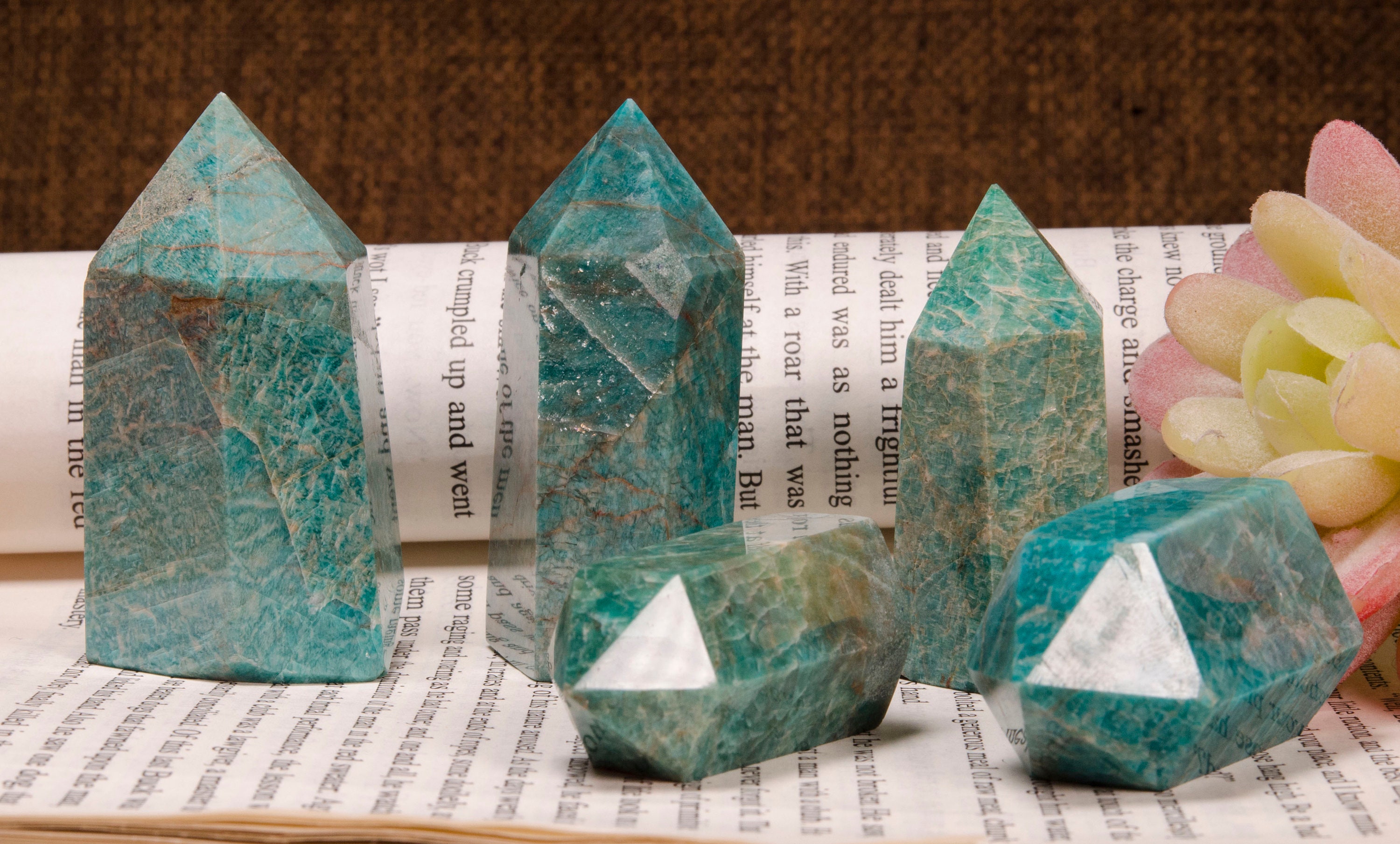 Wholesale Natural Amazonite Point Amazonite Crystal Tower Etsy