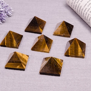 Wholesale Beautiful Tiger Eye Pyramid/Natural Tiger Eye Crystal/Polished Pyramid/Energy protection/Decor-Chakre-Reiki-Healing Crystal