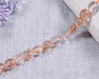 Wholesale Full Strand of Golden Sandstone Beads-Polished Quartz Crystal-Quartz for Jewelry Making,Pendant,Necklace,Bracelet-Gift
