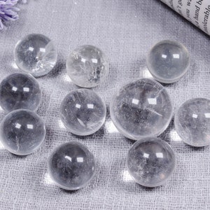 Wholesale Natural Clear Quartz Sphere/Polished Clear Quartz Ball/Gemstone Beads/Decor/DIY Making Jewelry/Gift
