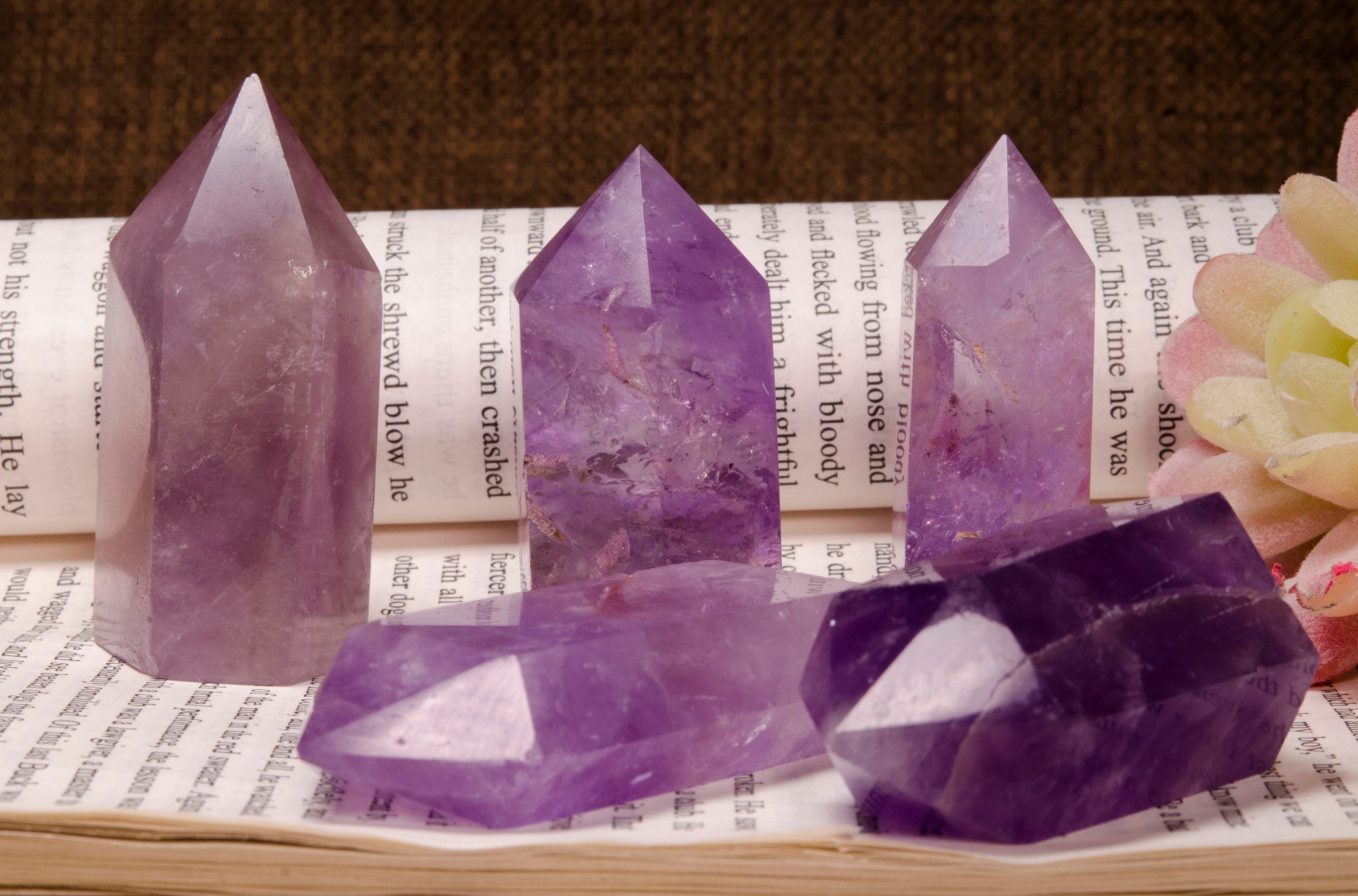 Wholesale Natural Amethyst Quartz Point/amethyst Crystal Etsy
