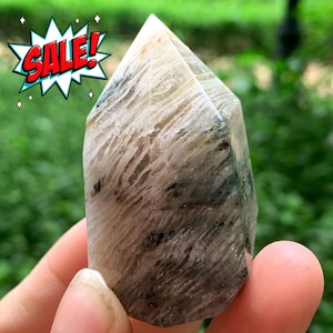 BIG SALE!9pieces Natural Phantom Quartz Points/Inclusions Crystal Specimen/Not Heated/Thousand Layer Crystal Tower/Gift