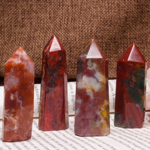 Defective-wholesale-polished-natural crystal towers-green aventurine-Indian agate-red agate-jewelry making-meditation-healing