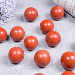 Großhandel Rote Jaspis Kugel/Polierte Rote Jaspis Kugel/Edelstein Perlen/Dekor/DIY Schmuckherstellung/Geschenk