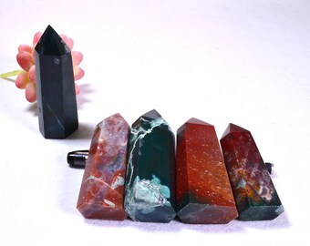 Natural India Agate tower,points,Root Chakra stone,red obelisk or green obelisk,Natural pattern