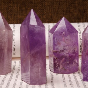 Wholesale Natural Amethyst Quartz Point/Amethyst Crystal Tower/Amethyst points Tower/Points for Jewelry Making/Gift/Healing Stone