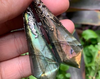Labradorite Pendulum/Blue Labradorite/Green Labradorite/Golden Labradorite/Shiny Labradorite/Meditation/Spirit/Healing/Birthday/Baptism