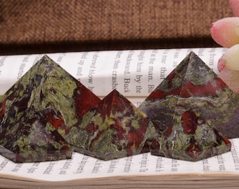 Wholesale Beautiful DRAGON BLOOD Pyramid/Natural PINK tourmaline/ Strawberry crystals/Energy protection/Decor-Chakre-Reiki-clear quartz