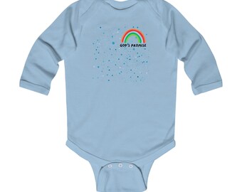 God's Promise Boys Infant Long Sleeve Onsie Bodysuit