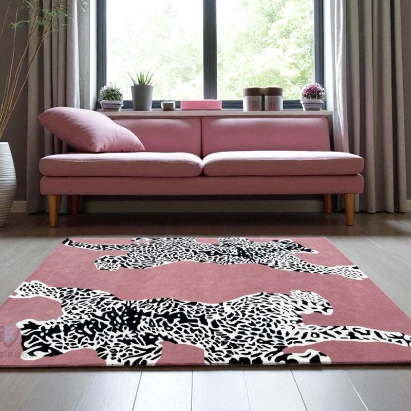 Pink Animal Rug - Etsy