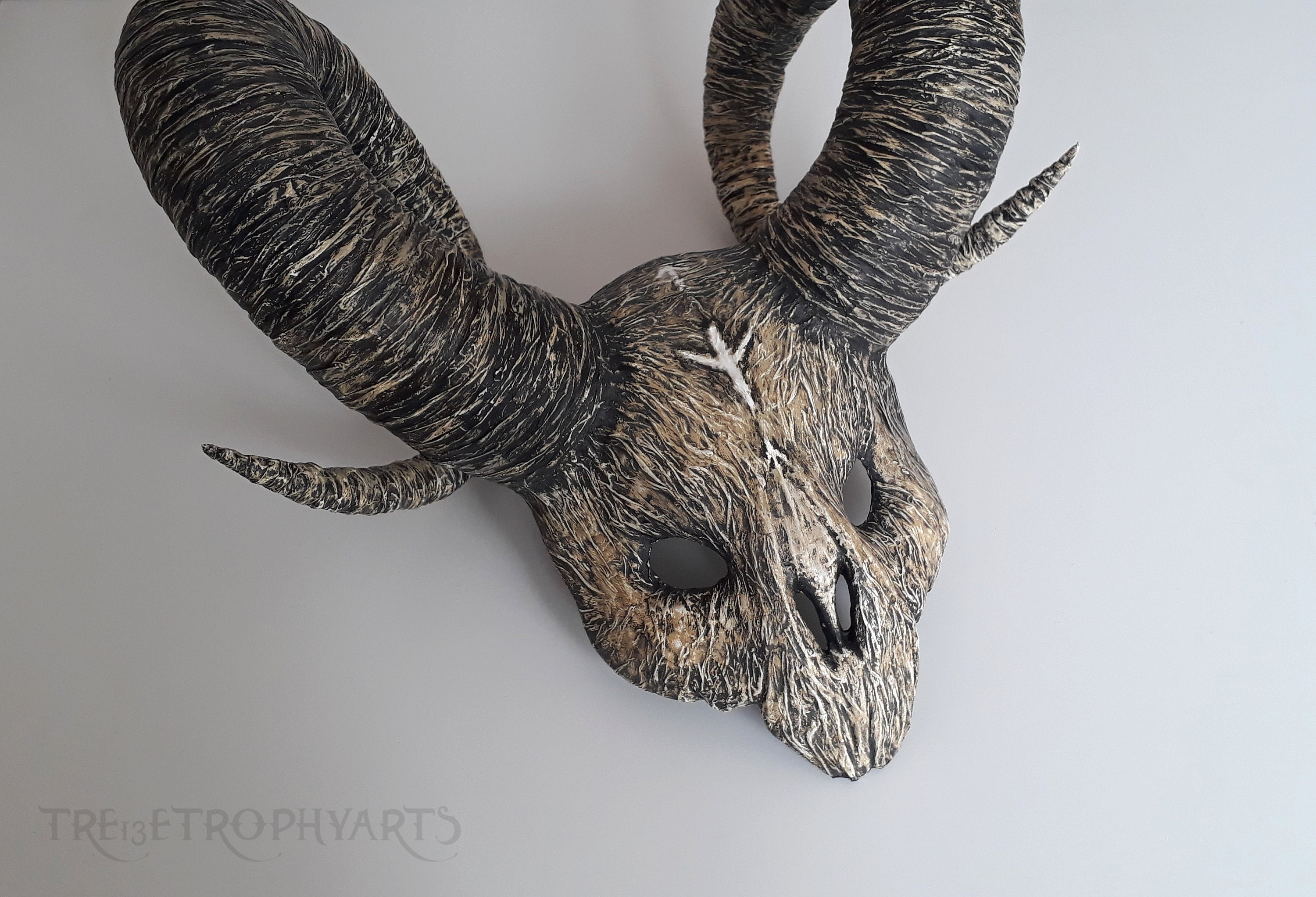 Norse Pagan Mask/ Witcher Creature Skull Mask/ Ram Goat Skull Etsy
